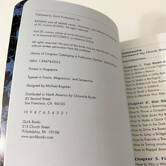 2005 The Batman Handbook The Ultimate Training Manual By Scott Beatty - Picture 12 of 16